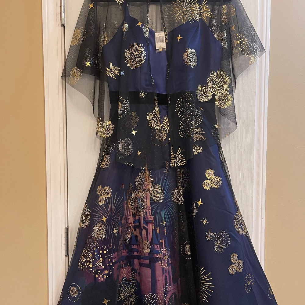 Disney Dress Shop 50th MMMA Castle fireworks dress